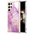 Custodia Silicone Gel Morbida Fantasia Modello Cover Y11B per Samsung Galaxy S24 Ultra 5G Lavanda