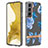 Custodia Silicone Gel Morbida Fantasia Modello Cover Y12B per Samsung Galaxy S21 FE 5G Blu