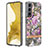 Custodia Silicone Gel Morbida Fantasia Modello Cover Y12B per Samsung Galaxy S21 Plus 5G Lavanda