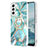 Custodia Silicone Gel Morbida Fantasia Modello Cover Y13B per Samsung Galaxy S21 5G