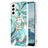 Custodia Silicone Gel Morbida Fantasia Modello Cover Y13B per Samsung Galaxy S21 FE 5G