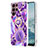 Custodia Silicone Gel Morbida Fantasia Modello Cover Y13B per Samsung Galaxy S23 Ultra 5G