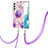 Custodia Silicone Gel Morbida Fantasia Modello Cover Y18B per Samsung Galaxy S21 FE 5G Lavanda