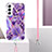 Custodia Silicone Gel Morbida Fantasia Modello Cover Y18B per Samsung Galaxy S21 Plus 5G