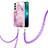 Custodia Silicone Gel Morbida Fantasia Modello Cover Y21B per Samsung Galaxy S21 5G Lavanda