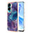 Custodia Silicone Gel Morbida Fantasia Modello Cover YB1 per Huawei Honor 90 Lite 5G Viola