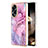 Custodia Silicone Gel Morbida Fantasia Modello Cover YB1 per Oppo A18 Rosa