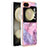 Custodia Silicone Gel Morbida Fantasia Modello Cover YB2 per Samsung Galaxy Z Flip5 5G Lavanda