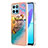 Custodia Silicone Gel Morbida Fantasia Modello Cover YB3 per Huawei Honor X6a Multicolore