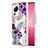 Custodia Silicone Gel Morbida Fantasia Modello Cover YB3 per Xiaomi Mi 12 Lite NE 5G Viola