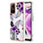 Custodia Silicone Gel Morbida Fantasia Modello Cover YB3 per Xiaomi Redmi Note 12S Viola