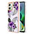 Custodia Silicone Gel Morbida Fantasia Modello Cover YB4 per Motorola Moto G54 5G Viola