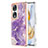 Custodia Silicone Gel Morbida Fantasia Modello Cover YB5 per Huawei Honor 90 5G Viola