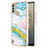 Custodia Silicone Gel Morbida Fantasia Modello Cover YB5 per Nokia C31 Colorato