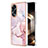 Custodia Silicone Gel Morbida Fantasia Modello Cover YB5 per Oppo A58 4G Rosa