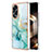 Custodia Silicone Gel Morbida Fantasia Modello Cover YB5 per Oppo A58 4G Verde