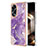 Custodia Silicone Gel Morbida Fantasia Modello Cover YB5 per Oppo A58 4G Viola