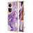 Custodia Silicone Gel Morbida Fantasia Modello Cover YB5 per Oppo Reno10 5G Viola