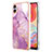 Custodia Silicone Gel Morbida Fantasia Modello Cover YB5 per Samsung Galaxy A04 4G Lavanda