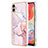 Custodia Silicone Gel Morbida Fantasia Modello Cover YB5 per Samsung Galaxy A04 4G Rosa
