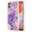 Custodia Silicone Gel Morbida Fantasia Modello Cover YB5 per Samsung Galaxy M04 Viola