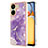 Custodia Silicone Gel Morbida Fantasia Modello Cover YB5 per Xiaomi Redmi 13C Viola