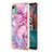 Custodia Silicone Gel Morbida Fantasia Modello Cover YB7 per Nokia C12 Lavanda