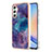 Custodia Silicone Gel Morbida Fantasia Modello Cover YB7 per Samsung Galaxy A24 4G Viola