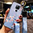Custodia Silicone Gel Morbida Fiori Cover K01 per Xiaomi Redmi 10X 4G Cielo Blu