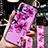 Custodia Silicone Gel Morbida Fiori Cover K05 per Xiaomi Mi A3 Viola