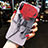 Custodia Silicone Gel Morbida Fiori Cover K08 per Xiaomi Mi A3 Rosso