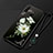 Custodia Silicone Gel Morbida Fiori Cover per Huawei Enjoy 9s Nero