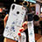 Custodia Silicone Gel Morbida Fiori Cover per Huawei P Smart Z Bianco
