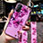 Custodia Silicone Gel Morbida Fiori Cover per Oppo Find X3 Lite 5G