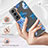 Custodia Silicone Gel Morbida Fiori Cover per Samsung Galaxy S21 5G