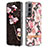 Custodia Silicone Gel Morbida Fiori Cover per Samsung Galaxy S21 5G Rosa