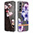 Custodia Silicone Gel Morbida Fiori Cover per Samsung Galaxy S21 Plus 5G Multicolore