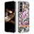 Custodia Silicone Gel Morbida Fiori Cover per Samsung Galaxy S24 5G Viola