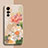 Custodia Silicone Gel Morbida Fiori Cover per Vivo X70 5G