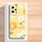 Custodia Silicone Gel Morbida Fiori Cover per Xiaomi Redmi Note 12 Explorer Giallo