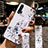 Custodia Silicone Gel Morbida Fiori Cover S01 per Huawei Nova 6 Bianco