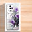 Custodia Silicone Gel Morbida Fiori Cover S01 per Xiaomi Poco F5 Pro 5G Viola