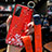 Custodia Silicone Gel Morbida Fiori Cover S02 per Huawei Honor 30 Lite 5G Rosso