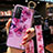 Custodia Silicone Gel Morbida Fiori Cover S02 per Huawei P40