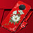 Custodia Silicone Gel Morbida Fiori Cover S02 per Oppo Ace2 Rosso