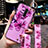 Custodia Silicone Gel Morbida Fiori Cover S02 per Oppo Reno Ace