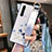 Custodia Silicone Gel Morbida Fiori Cover S03 per Realme X50 Pro 5G Bianco