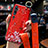 Custodia Silicone Gel Morbida Fiori Cover S03 per Xiaomi Mi Note 10 Pro Rosso