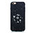 Custodia Silicone Gel Morbida Mistica Luna Stelle Cover per Apple iPhone 6 Plus Nero