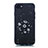 Custodia Silicone Gel Morbida Mistica Luna Stelle Cover per Apple iPhone 7 Nero